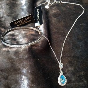 Givenchy Pendant Necklace and Bracelet